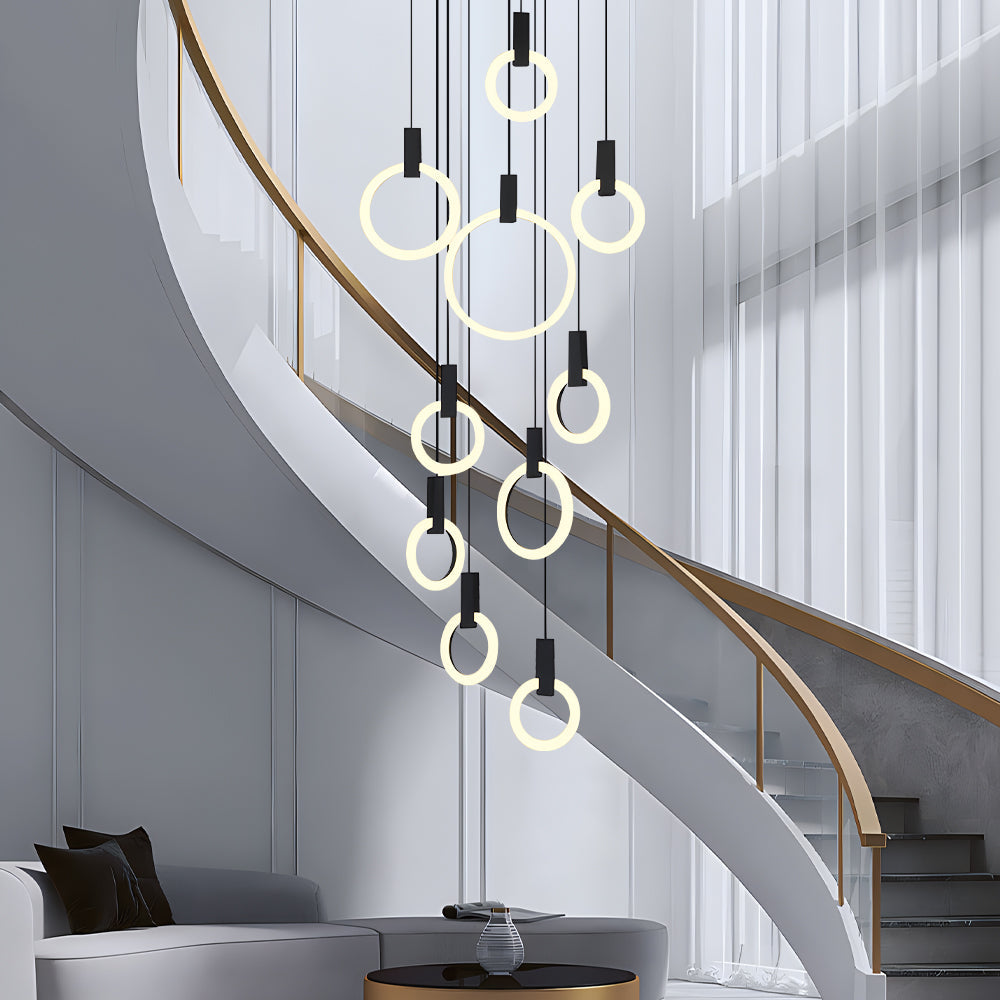 10 Heads Staircase Chandelier