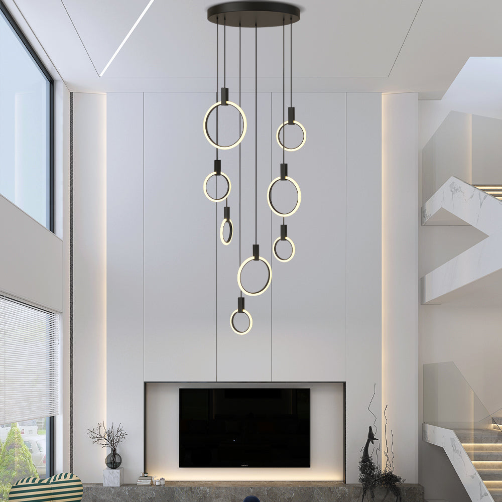 10 Heads Staircase Chandelier