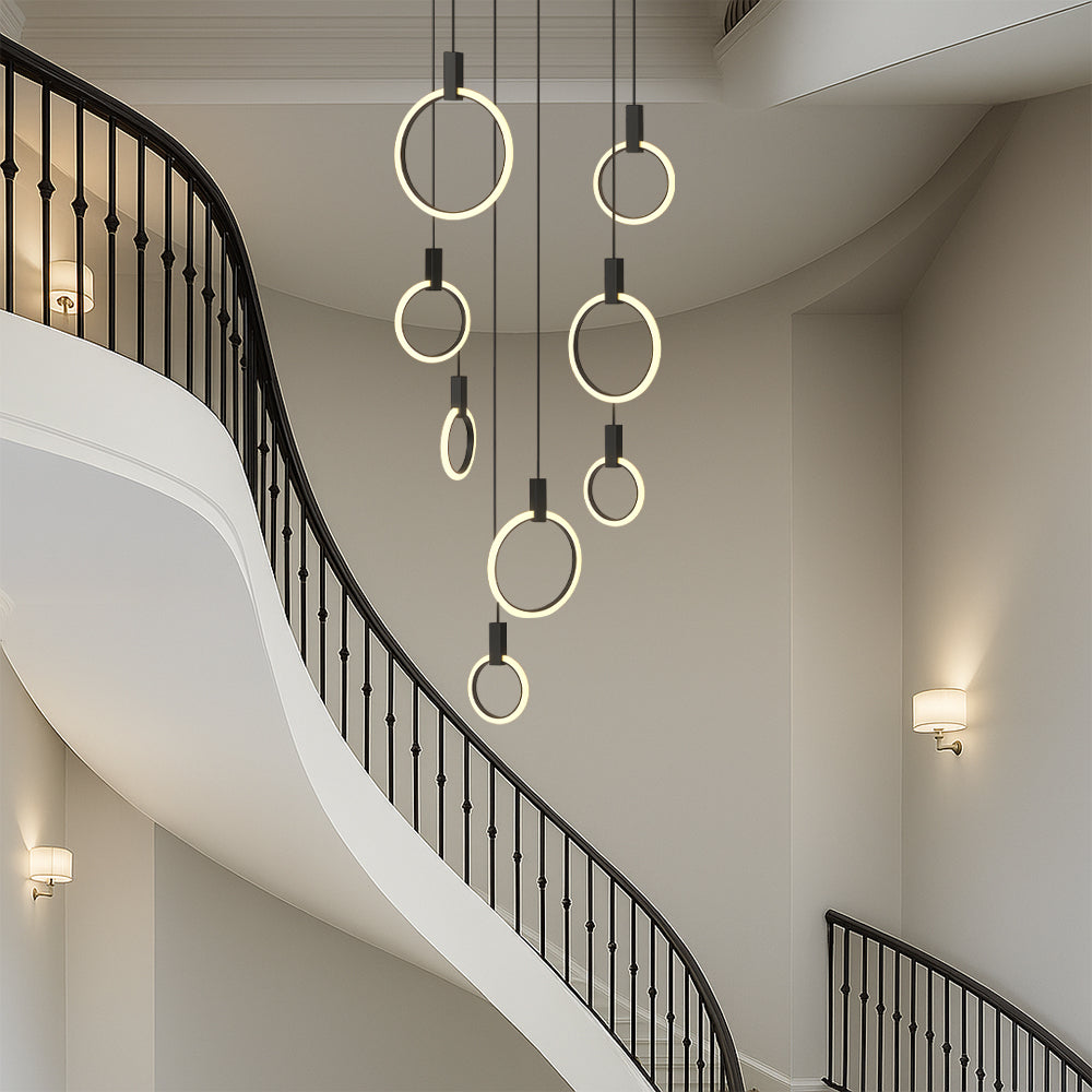 10 Heads Staircase Chandelier