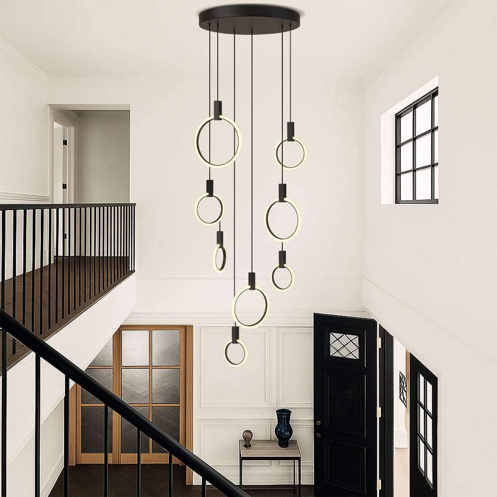10 Heads Staircase Chandelier