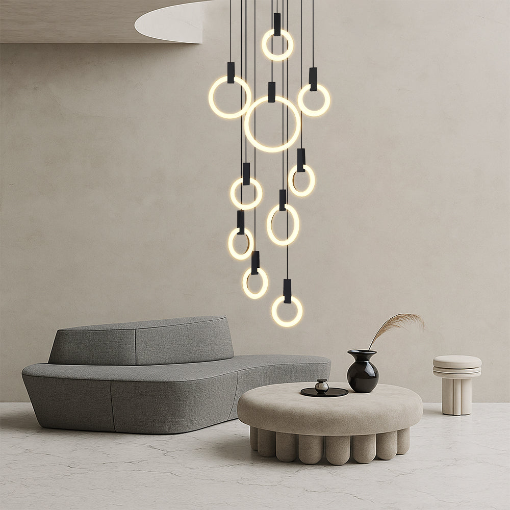 10 Heads Staircase Chandelier