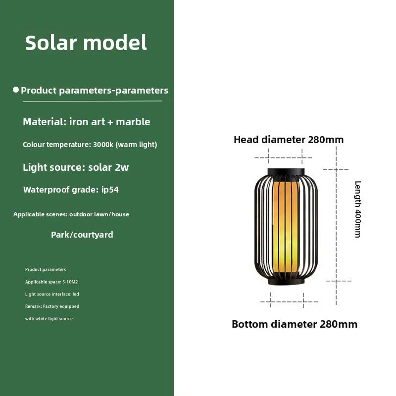Landscape Solar Powered Lantern